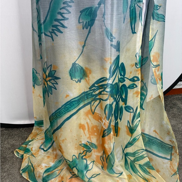 Faviana Couture beaded floral maxi gown Size 12 - Picture 3 of 6